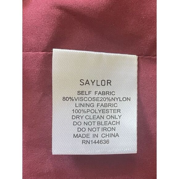 Saylor Burgundy Velvet Burnout Halter Mini Dress Size S Ruched Lined Sexy - Picture 8 of 9